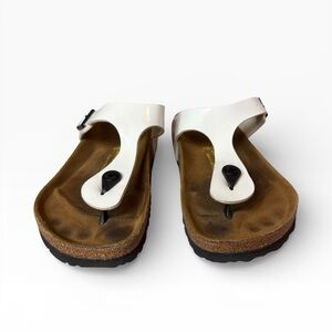 Birkenstock Women's White Gizeh Sandals